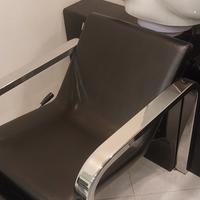 lavello con poltrona con alzagambe