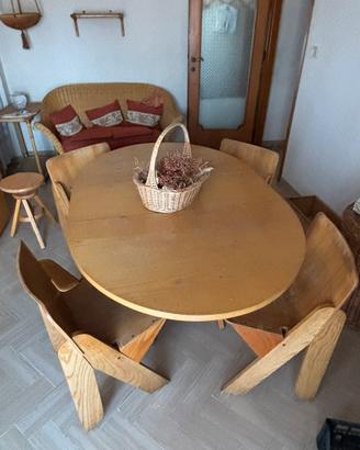 Set da cucina, tavolo e 4 sedie di sabadin