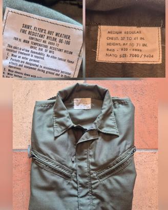 VIETNAM OG-106 Giacca US Army Flyer's Shirt Usaf
