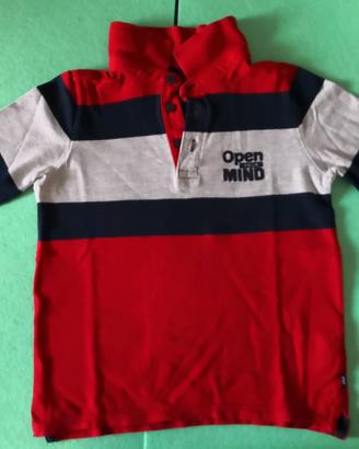 Polo manica lunga bambino Okaïdi taglia 6 anni