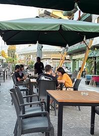 Ombrellone 3x3 palo decentrato