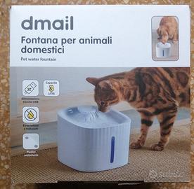 Fontana d'acqua per animali domestici Dmail 