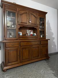 Credenza con alzata in legno