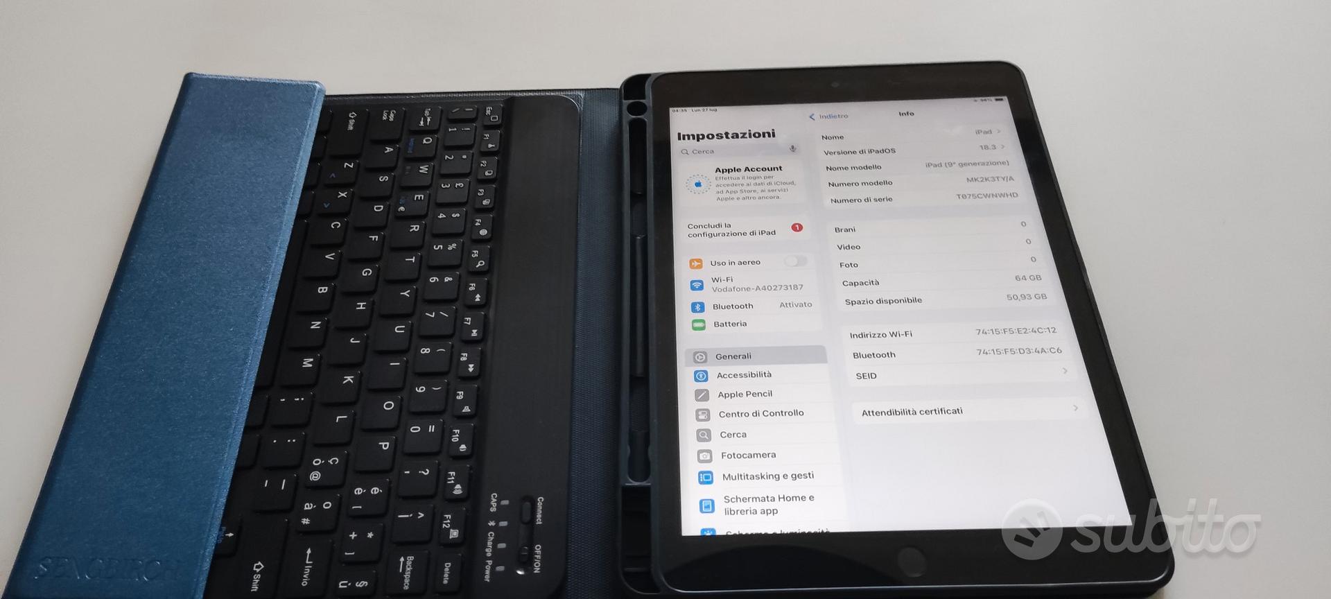 ipad 9 generazione 2022  64 gb