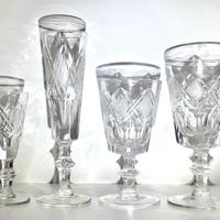 Servizio di bicchieri in cristallo – 48 pezzi