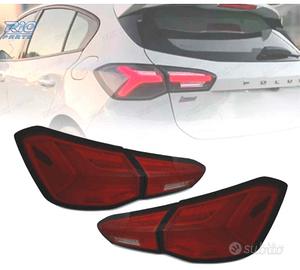 FANALI FORD FOCUS MK4 18-21 LED DINAMICI ROSSI FUM