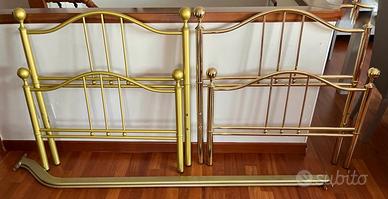 Testiere letto in ottone cromato