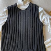 Gilet a coste nero