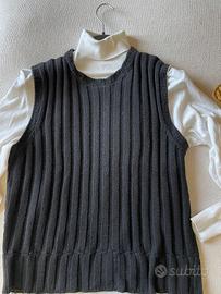 Gilet a coste nero