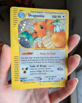 carta Pokemon Dragonite Holo 9/165