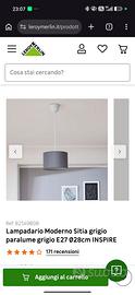 lampadario grigio Leroy Merlin 