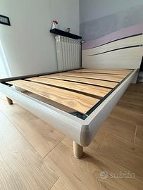 Letto cameretta completo di doghe in legno,
