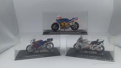 Lotto 3 Modellini Moto Honda(NSR250 NS500 VTR1000)