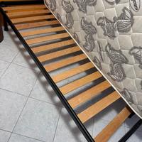 Materasso Singolo con Rete Doghe in Legno