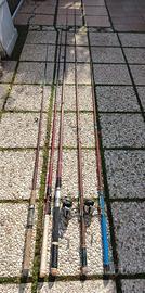 Set canne da pesca vintage