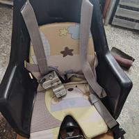 seggiolino bici porta bambini completo di staffa