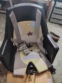 seggiolino bici porta bambini completo di staffa
