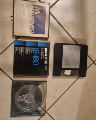 Lotto 3 bobine nastro magnetico reel-to-reel
