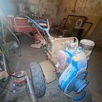Motozappa carrellata lombardini 14 cv 4 ruote motr