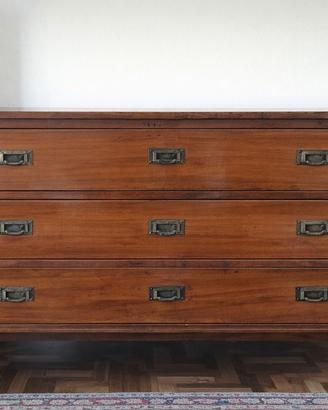 cassettiera/comò in legno massello stile vintage -