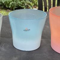 3 Portavasi Scheurich trasparenti e colorati