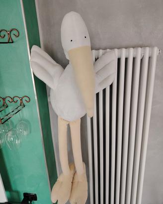 Cicogna peluche gigante 120 cm – Perfetta per nasc