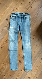 Jeans in denim Diesel “Sleenker”