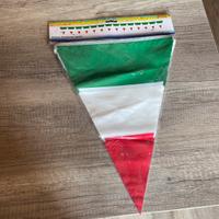 Festone con bandierine Jumbo bandiera italiana