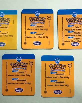 N. 5 POKEMON YOGA 2000 - CARTE LENTICOLARI