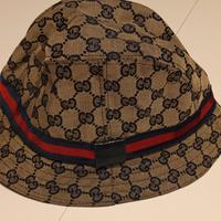 Cappello cloche Gucci vintage canvas anni 90