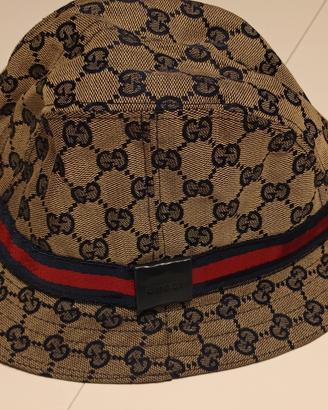 Cappello cloche Gucci vintage canvas anni 90