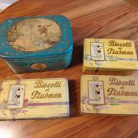 Scatole "Biscotti al Plasmon" e caramelle Leone