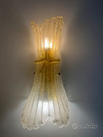 Coppia Applique vetro Murano