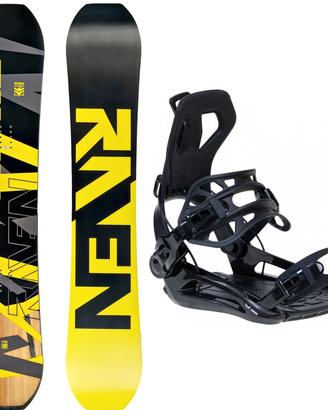 Set snowboard 157w 160w e attacchi rapidi M L XL