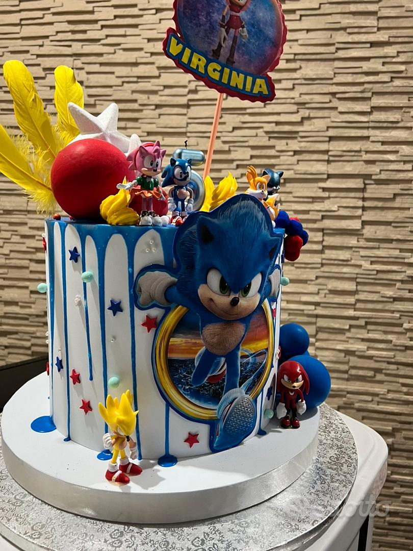 torta-scenografica-in-polistirolo-di-sonic -decorazone-tavola-personallizzabile-compleanno