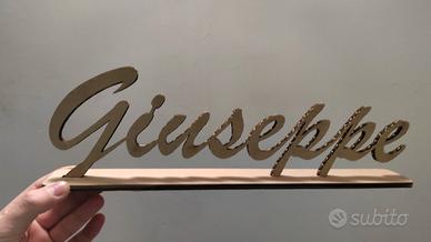 Nome personalizzato scritta compleanno comunione