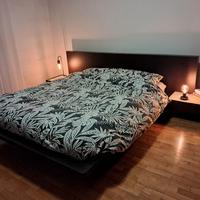 letto matrimoniale e comodini 