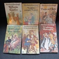 Sei libri romantici di Barbara Cartland