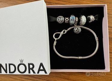 Bracciale PANDORA Infinito 18cm con 6 Charm ALE925