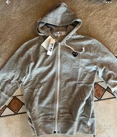 Felpa comme de garcons grigia