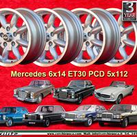 4 pz cerchi Ford Mercedes Minilite 6x14 ET30 5x112