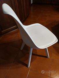 4 sedie total white
