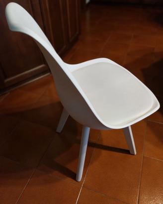 4 sedie total white