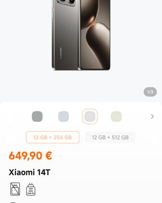 xiomi 14t Pro ilver 256/8 g ram