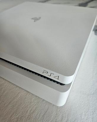PS4 Playstation 4 bianca slim + joystick originali