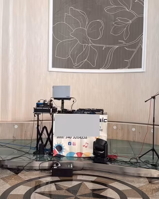 Impianto audio luci DJ