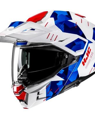 Casco Modulare HJC I80 ROKI blu rosso bianco