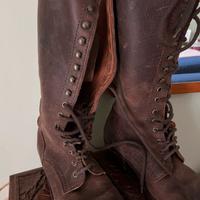 Stivali donna artigianali cuoio Oaken