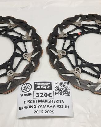 COPPIA DISCHI MARGHERITA BRAKING YAMAHA YZF R1 201