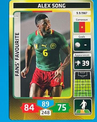 ALEX SONG 53 Panini Die Fußball Stars 2014 Card wc